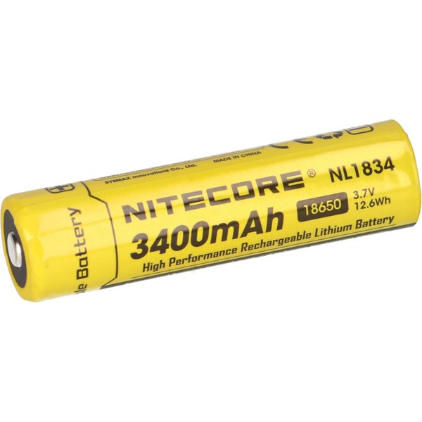 Nitecore Li-Ion Akku Typ 18650 NL1834 3400 Mah Mit Pcb/Ic-Protection-image