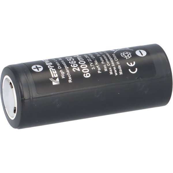 Keeppower 26650 Akku 6000Mah 3.6V Li-Ion | UH2660 HochkapazitäTszelle-image