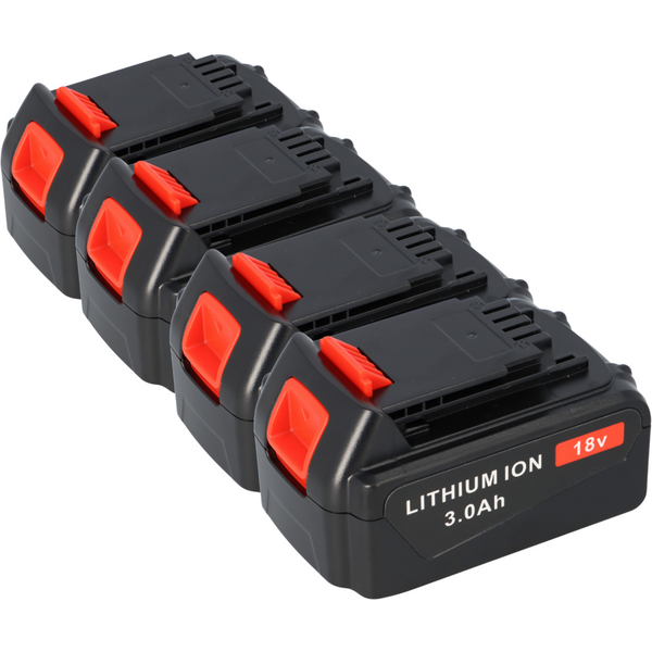 4Er-Set 18V Ersatzakku FüR Black & Decker – 3000Mah-image