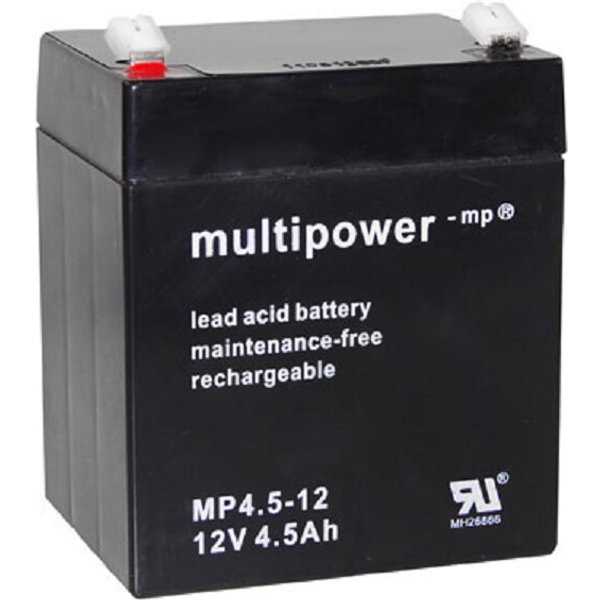 Amazon Multipower Blei-Akku MP4,5-12 Pb 12V / 4,5Ah Faston 4,8-image