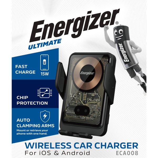 Kfz Wireless Charger 15W Qi – Auto Halterung Mit Klemme ECA008-image