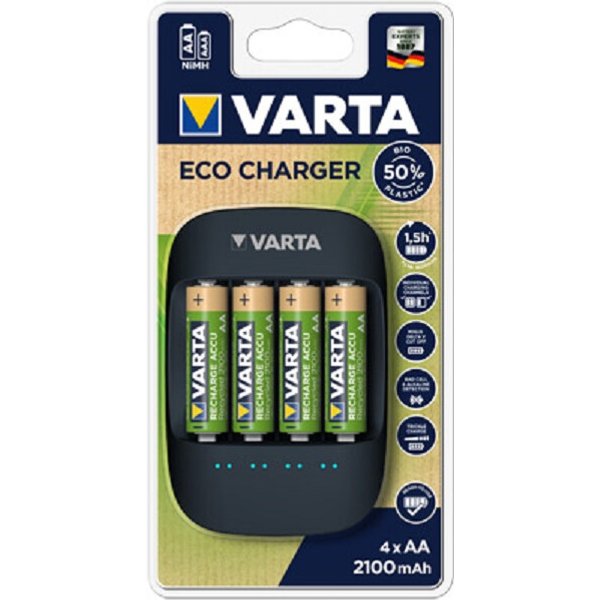 Varta Eco Charger Inkl. 4X 56816 Rar (2100Mah)-image