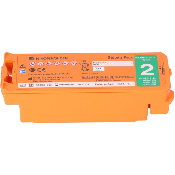 Original Nihon Kohden Lithiumbatterie FüR Defibrillator Cardiolife AED2100-image