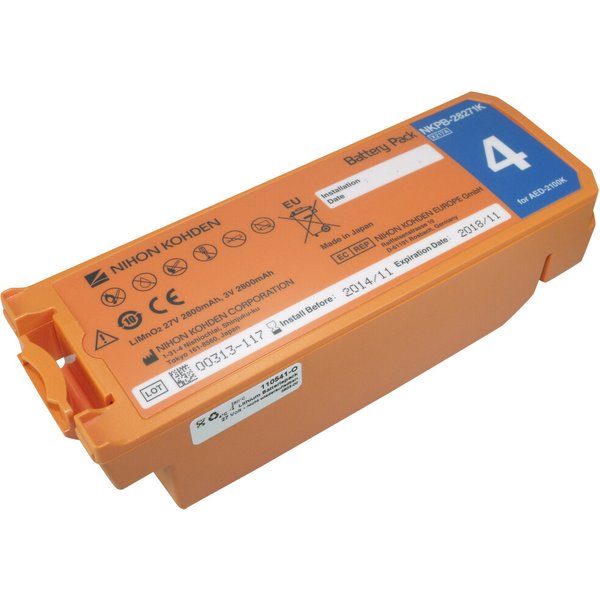 Original Nihon Kohden Lithiumbatterie FüR Defibrillator Cardiolife AED2100-image