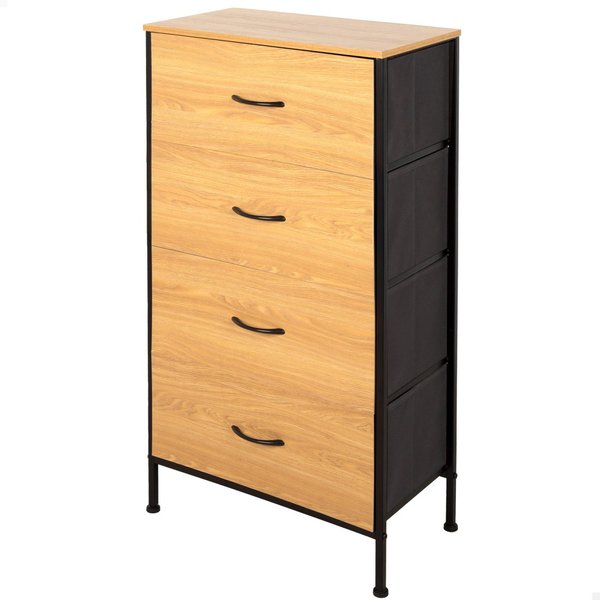 Max home cómoda madera y tela 55x30x100 cm