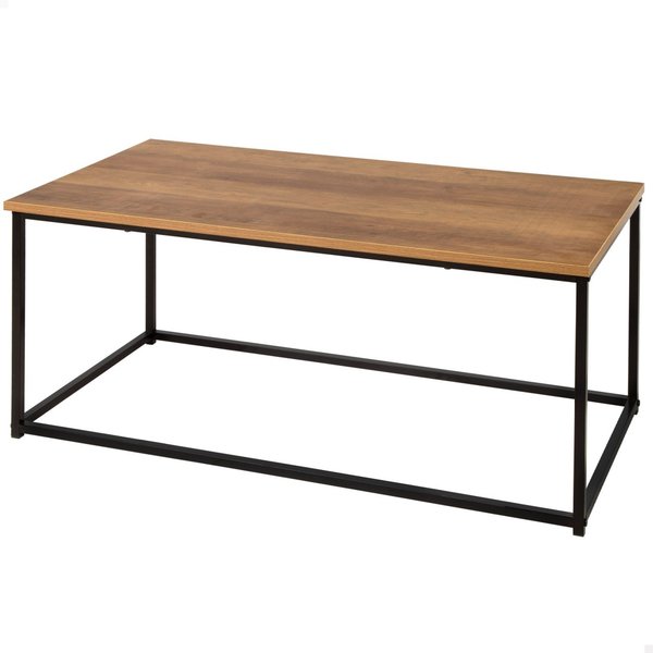 Max home mesa centro metal y madera clara 90x48x40 cm