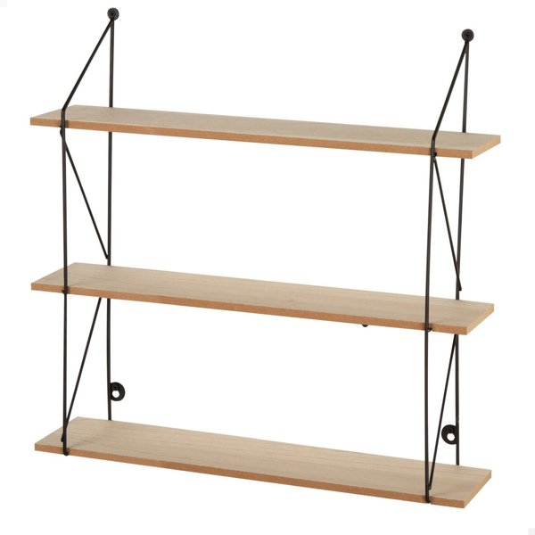 Max home estantería pared madera 3 estantes 50x12x49 cm