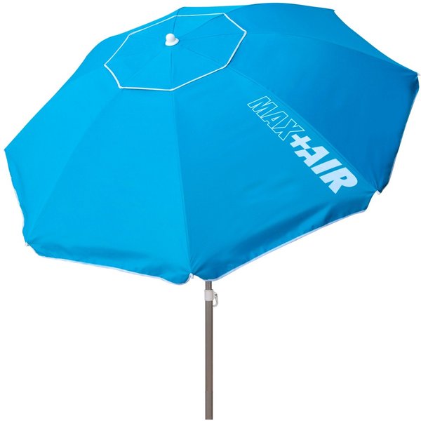 Sombrilla playa antiviento 8 varillas 220 cm azul