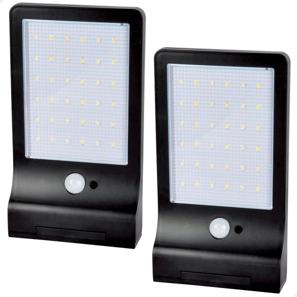 Pack 2 lámparas solares led 11x19 cm
