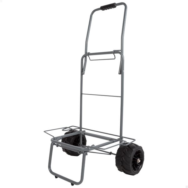Carro playa plegable con ruedas grandes y cuerda de sujeción