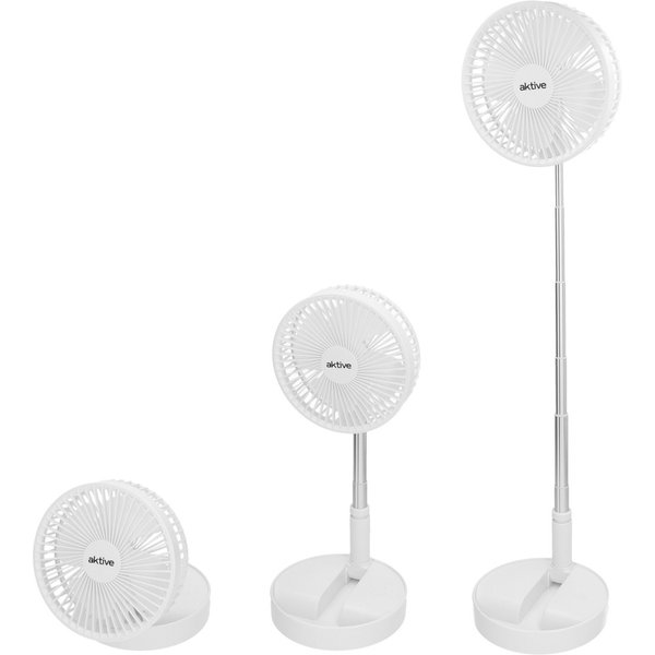 Ventilador inalámbrico de pie plegable 4 velocidades con usb