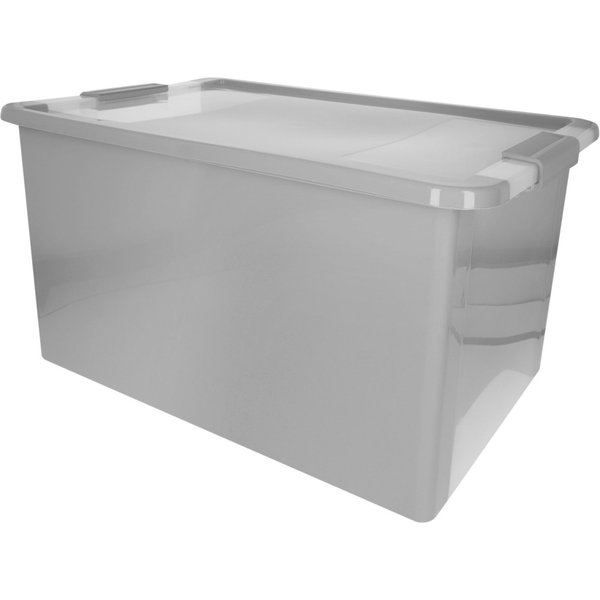 Curver caja de almacenaje con tapa bi-box 40l gris