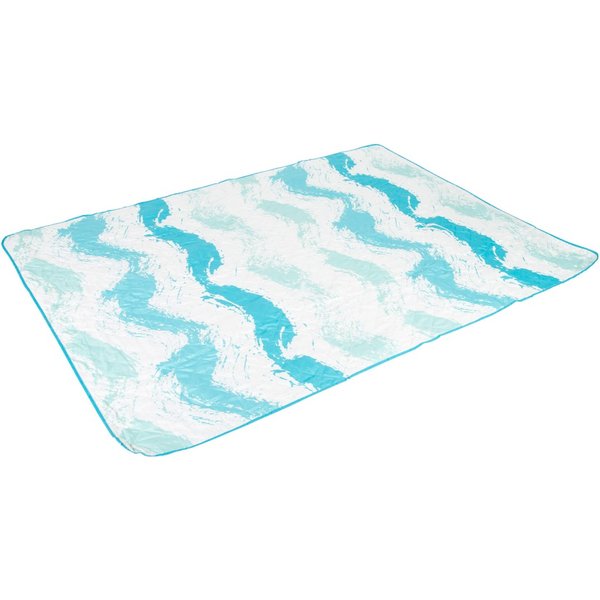 Alfombra playa 200x150 cm plegable olas