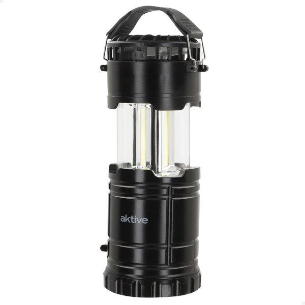 Linterna led y ventilador camping 2 en 1 a pilas 270 lúmenes con asa