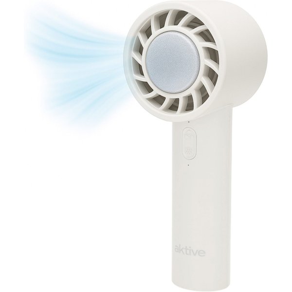 Ventilador portátil recargable blanco 3 velocidades