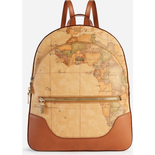 Zaino Tre Tasche In Tessuto Stampa Geo Classic Naturale-image