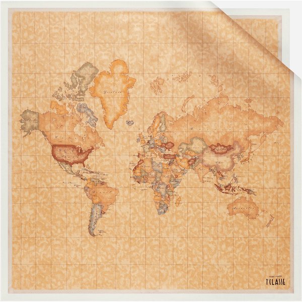 Foulard Geo Classic In Seta 90X90 Avorio-image