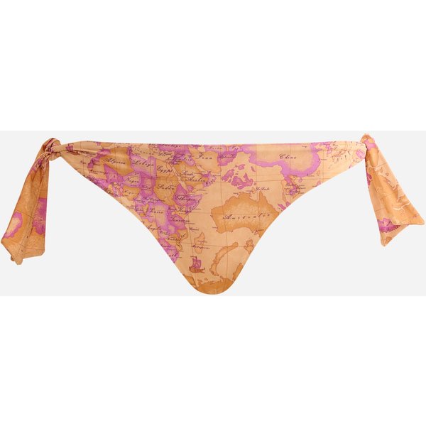 Pure Color Geo Slip Con Fiocchetti Viola Bougainville-image