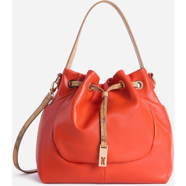 Talisman Leather Borsa Secchiello Rosso Papavero-image