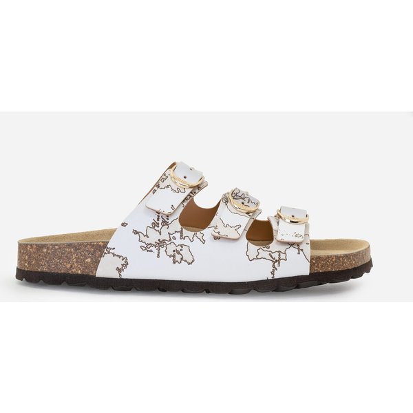 Sandali Con Triplo Cinturino In Eco Nappa Geo Beige-image