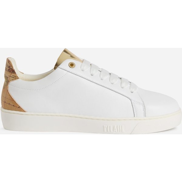 Sneaker In Pelle Liscia Con Tallone Geo Classic Bianche-image