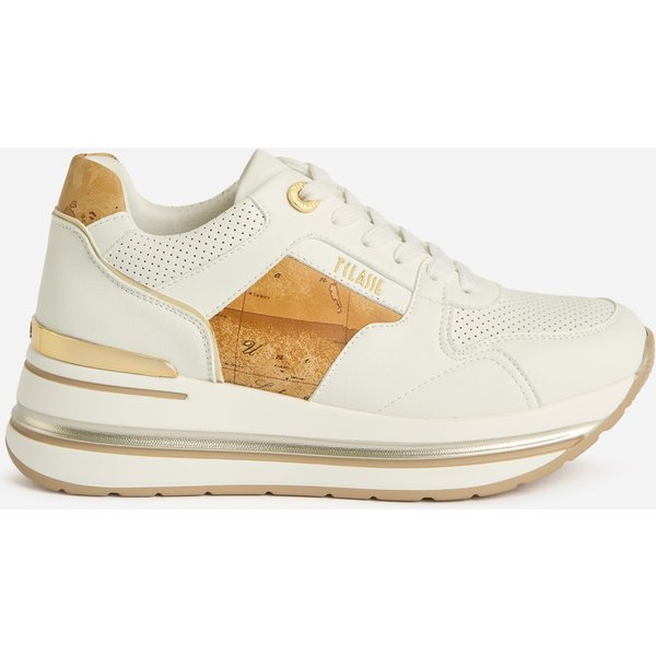 Running In Eco Nappa Liscia Con Inserti Geo Classic Bianche-image