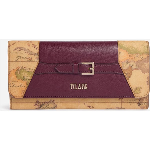 Geo Saloon Portafoglio Con Patta Burgundy-image
