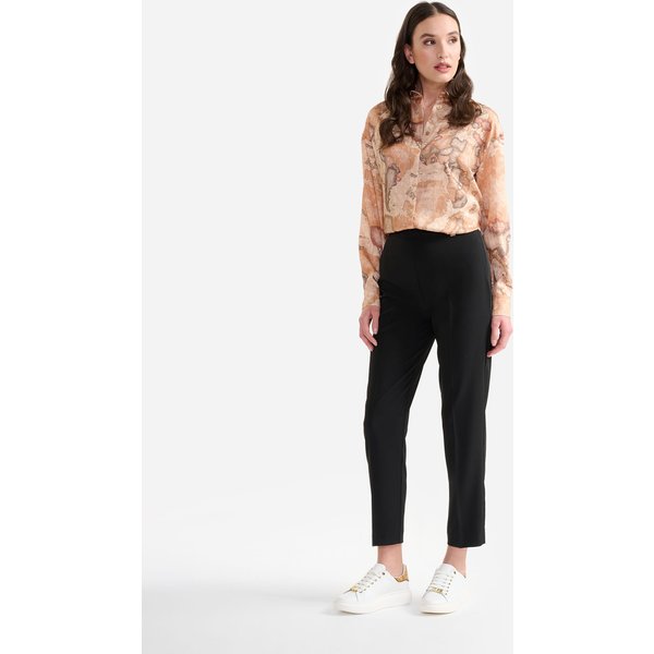 Pantaloni Regular In Cady Neri-image