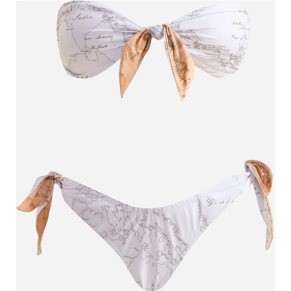 White Geo Mix Bikini A Fascia Bianco-image