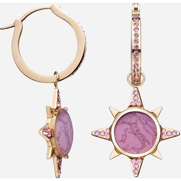 Compass Street Orecchini Pendenti Geo Pink Oro-image