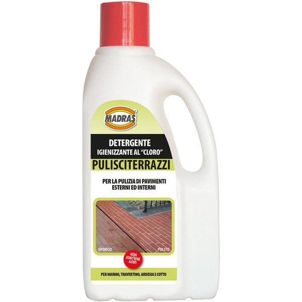 Detergente igienizzante e sgrassante per pavimenti esterni ed interni Pulisciterrazzi 1 litro-image