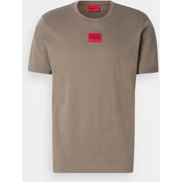 HUGO - Diragolino Cotton T-Shirt - Pastel Brown