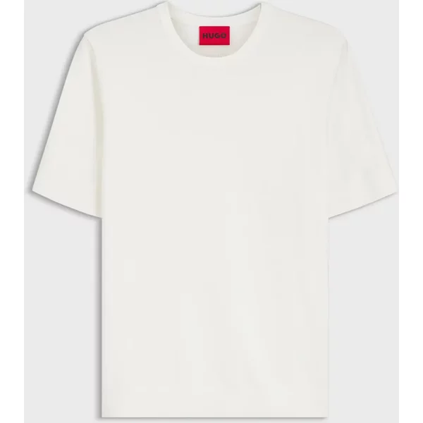 HUGO - San Carl Short Sleeved Sweater - Natural (White)