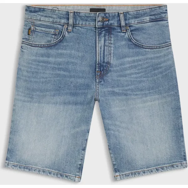 BOSS - Maine Stretch Denim Shorts - Light Blue