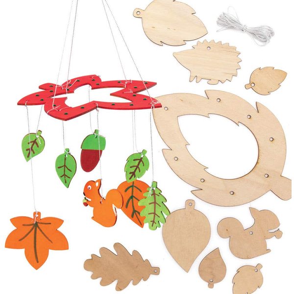Autumn Wooden Mobile Kits (Pack of 2) Art Craft Kits