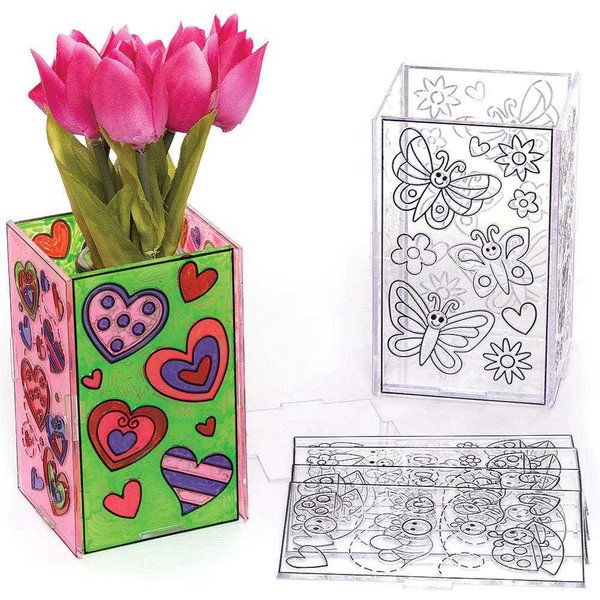 Suncatcher Flowerpot Kits (Pack of 3) Nature Craft Kits