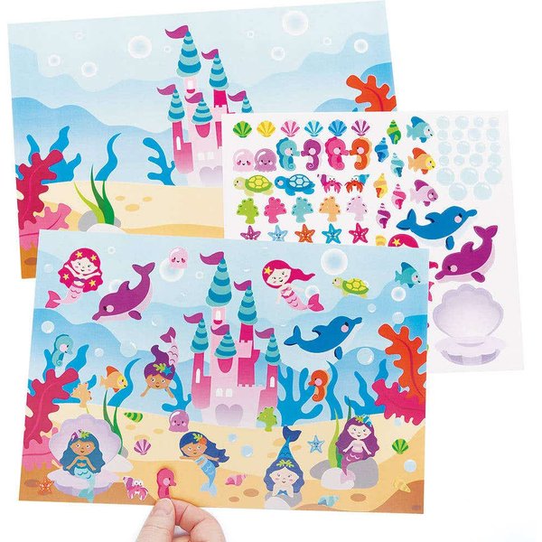 Mermaid Sticker Scenes (Pack of 5) Art Craft Kits