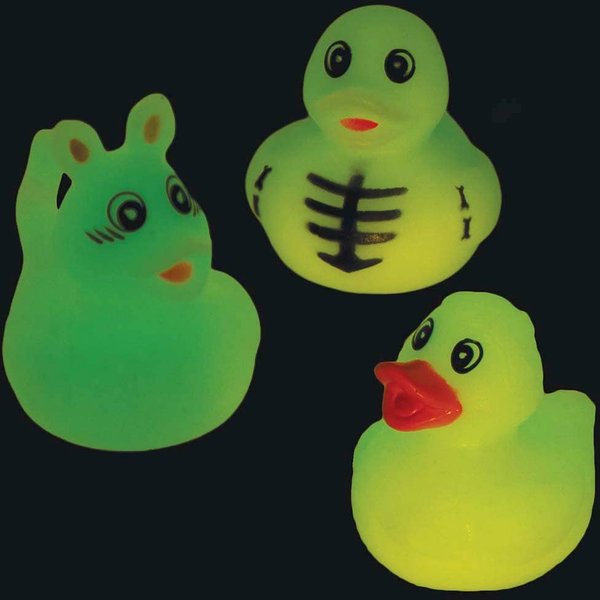 Halloween Glow in the Dark Rubber Ducks (Pack of 6) Halloween Toys