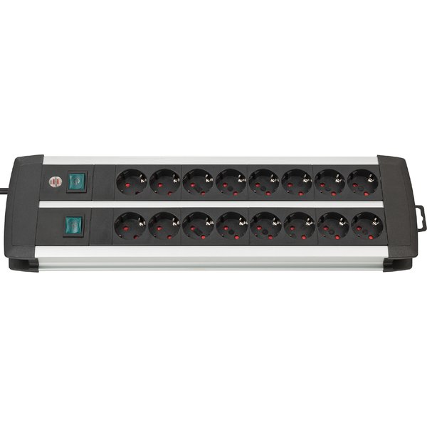 Brennenstuhl Steckdosenleiste Premium-Duo-Alu-Line, 16-Fach-image