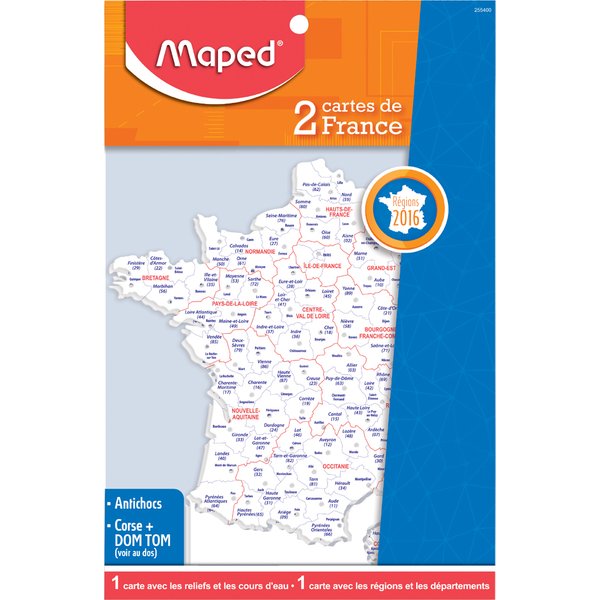 Maped Schablone Frankreich-Landkarte, Inhalt: 2 Stück