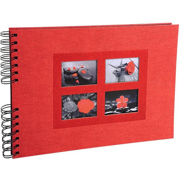 EXACOMPTA Foto-Spiralalbum Passion, 320 x 220 mm, rot