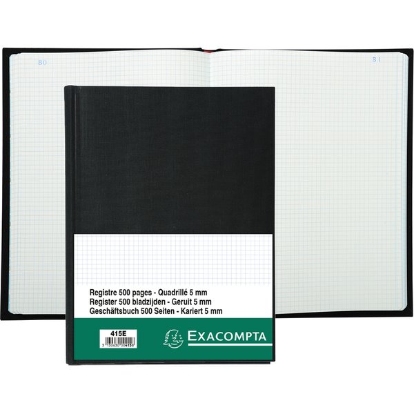 EXACOMPTA Geschäftsbuch, DIN A4, 150 Blatt, kariert