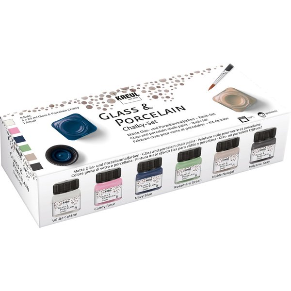 KREUL Porzellanfarbe , Glass & Porcelain, , Chalky-Set