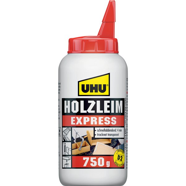 UHU Holzleim Express D2, LöSemittelfrei, 750 G Flasche-image