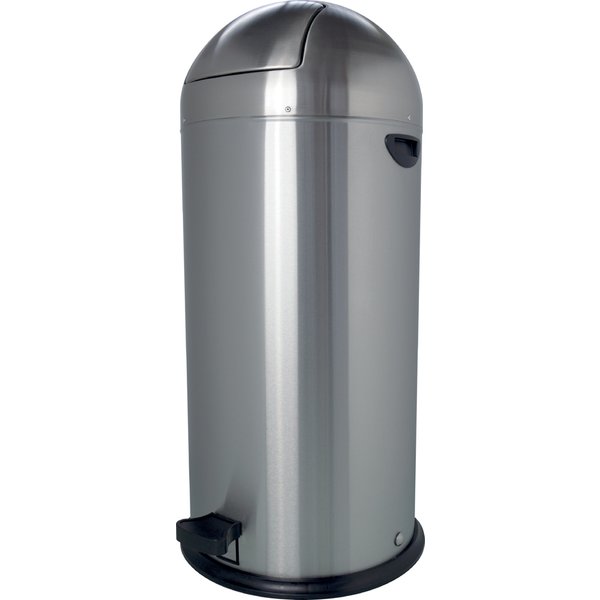 helit Tret-Abfalleimer , the step dome, , 52 Liter, schwarz