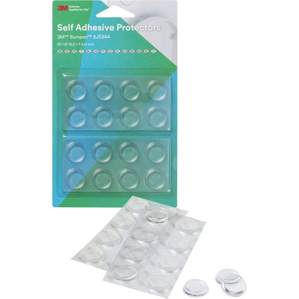3M Bumpon Lärm-/Rutschstopper, transparent, Set sortiert