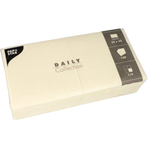 PAPSTAR Lunch-Servietten, 320 x 320 mm, 3-lagig, champagner