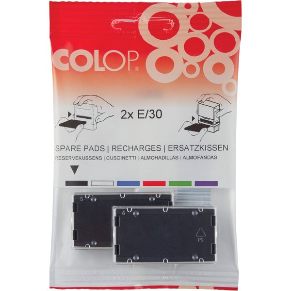 COLOP Ersatzstempelkissen E/60, rot, Doppelpack