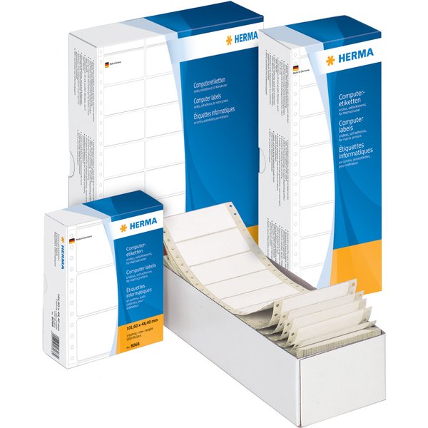 HERMA Computeretiketten endlos, 88,9 x 48,4 mm, 1-bahnig