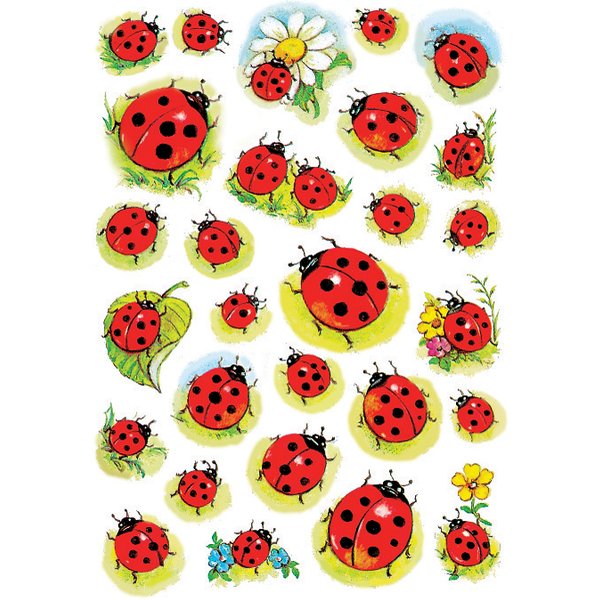Herma Sticker Decor , MarienkäFer Und Blume,-image